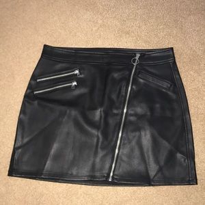 Express faux leather skirt